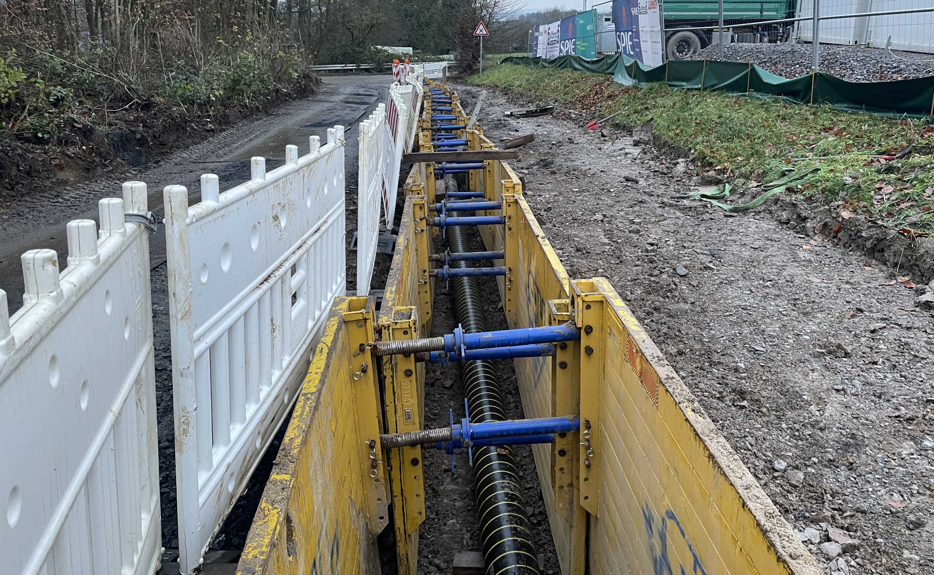 Baumaßnahmen in der Chablis Straße laufen nach Plan